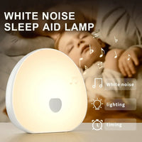 Máquina de ruído RGB para bebê dormir com som suave